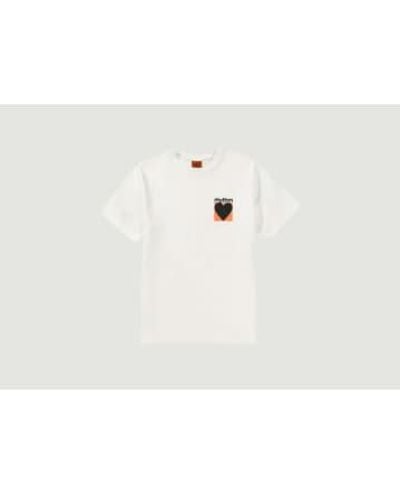 Rhythm Fabrik-Vintage-T-Shirt - Weiß
