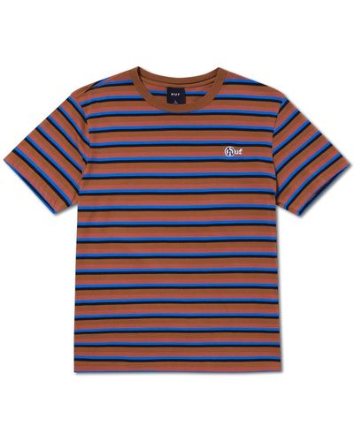 Huf T-shirt Webster Stripe - Rouge