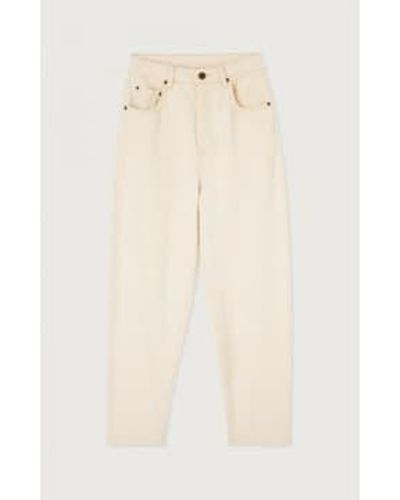 American Vintage Tineborow Ecru Pants 27/30 - Natural
