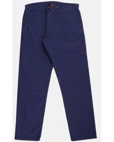 Vetra Workwear Trousers Washed Navy W34 - Blue
