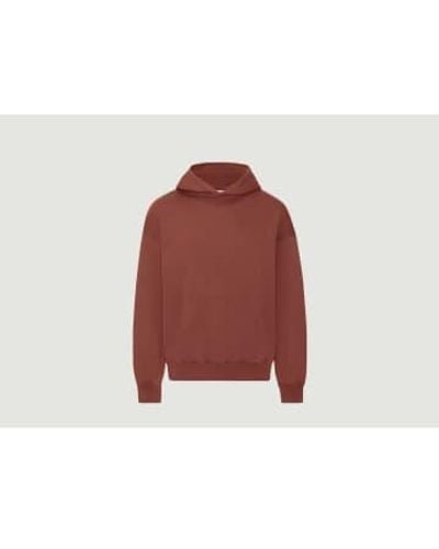 COLORFUL STANDARD Organic Cotton Oversized Hoodie 1 - Rosso