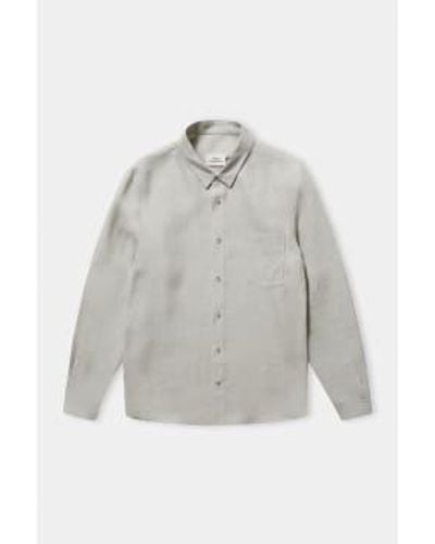 About Companions Reed Linen Simon Shirt Light / S - Grey