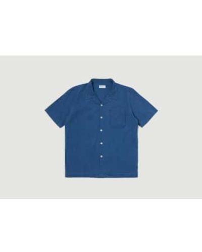 Universal Works Road Shirt S - Blue