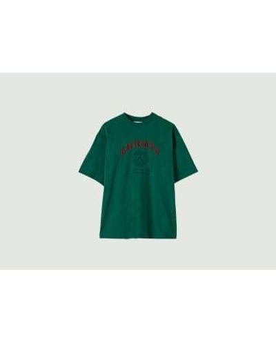 Axel Arigato Arigato University Embroidered T Shirt - Verde