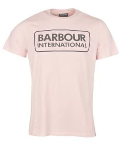 Barbour International Graphic Tee Cinder S - Pink
