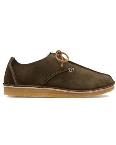 Yogi Footwear Caden Center Seam Suede Olive Shoes 43 - Brown