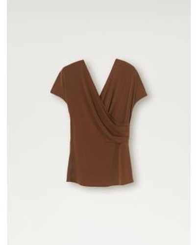 By Malene Birger Crepe Top M - Brown