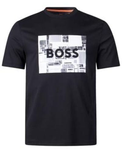 BOSS Camiseta logotipo gráfico - Negro