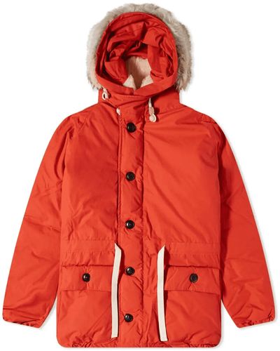 Nigel Cabourn Everest Parka Orange - Red