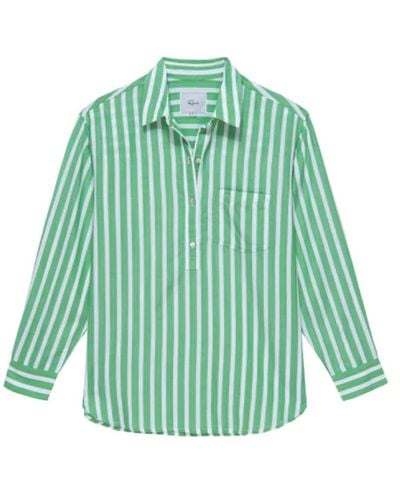 Rails Stripe Stripe Shirt Clover Stripe - Verde
