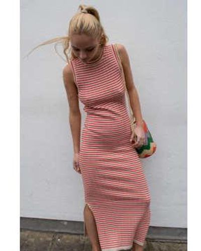 Object Ester Sandshell / Flame Dress Xs - Pink