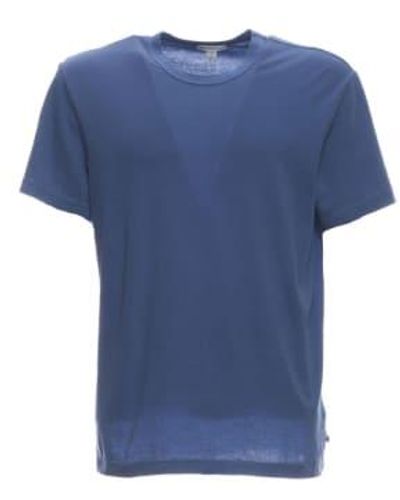 James Perse T-shirt mann mlj3311 elbp - Blau