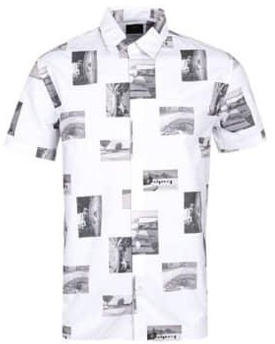 Edwin Archive Photo Print Short Sleeve Shirt S - Multicolour
