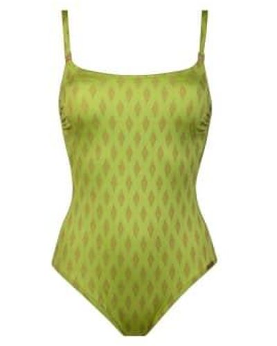 Maryan Mehlhorn 4081 Swimsuit In Gold - Verde