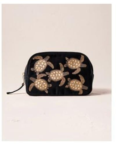 Elizabeth Scarlett Turtle Conservation Cosmetics Bag Charcoal / Os - Black