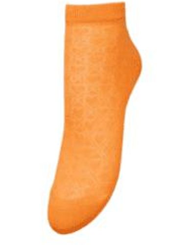 Becksöndergaard Short Signa Cotton Socks Persimmon - Orange