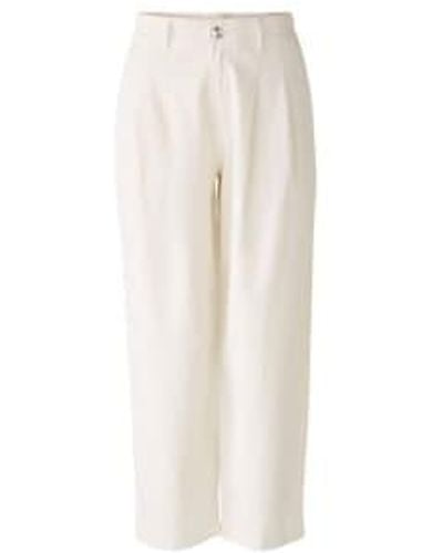 Ouí The Relaxed Pants Off Uk 8 - White