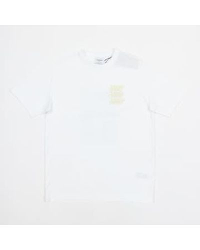 Farah T-shirt à imprimé graphique blond en blanc
