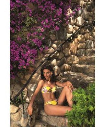 Lise Charmel Jardin delice bikini sans bretelles en jaune