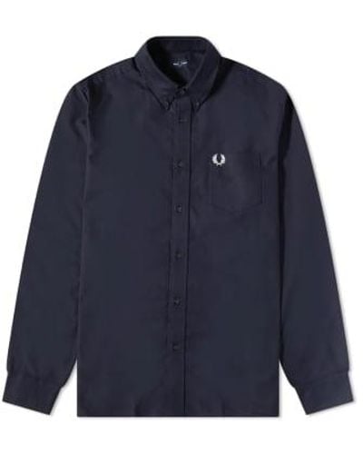Fred Perry Authentic Oxford Shirt Light Navy - Azul