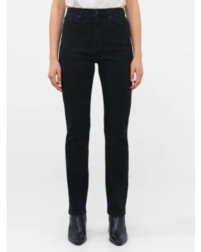 French Connection Stretch Cigarette Fit High Waisted Jeans-black-74qze - Blue