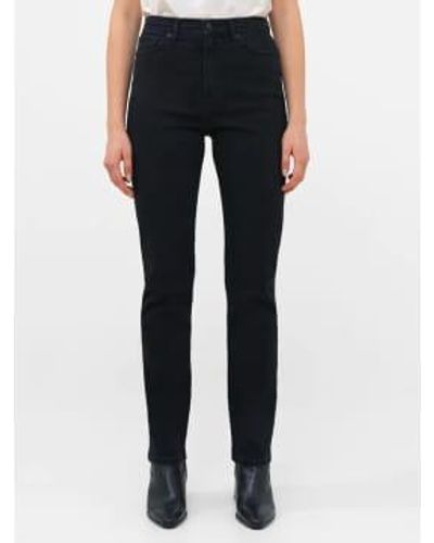 French Connection Stretch Cigarette Fit High Waisted Jeans-black-74qze - Blue