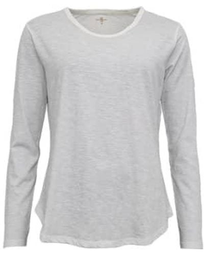 Yaya Basic long sleeve t -shirt - Grau