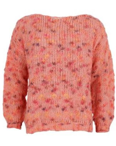 Black Colour Peach Dany Bomb Sweater S/m - Pink