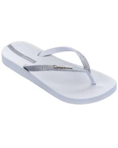 Ipanema Lolita Glitter Flip Flops - Bianco