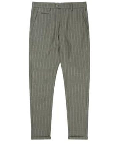 Les Deux Como Pinstripe Suit Pants - Gris