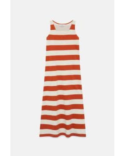 Compañía Fantástica Striped Dress - Red