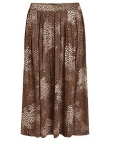 Noa Midi Skirt Print From 42 - Brown