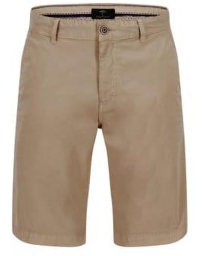 Fynch-Hatton Pantalones cortos chino estiramiento algodón arena - Neutro