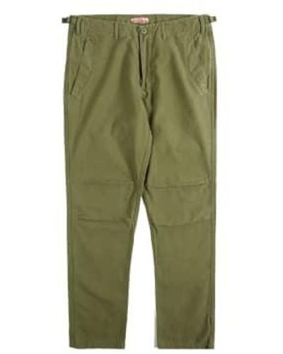 Maharishi A nosotros. pantalones personalizados lavado algodón sateen - Verde