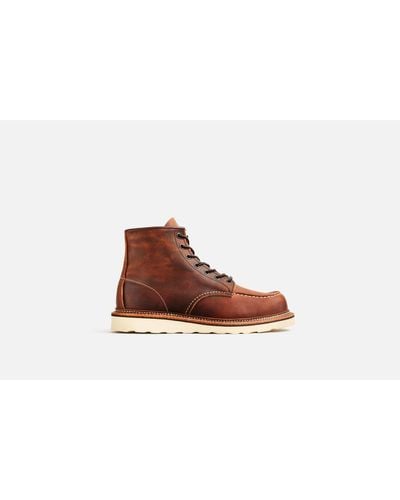 Red Wing Red Wing 1907 Heritage Work 6 Moc Toe Boot Copper Rough Tough - Marrón
