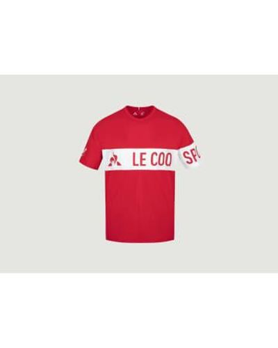 Le Coq Sportif X Soprano T Shirt - Red