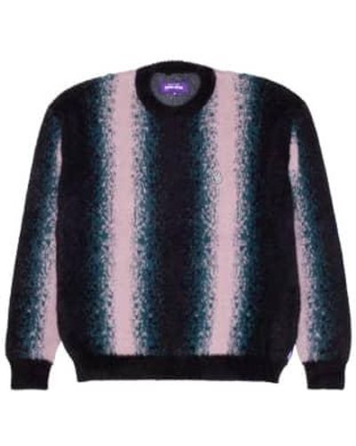 Fucking Awesome Faux Hairy Crewneck Sweater M - Blue