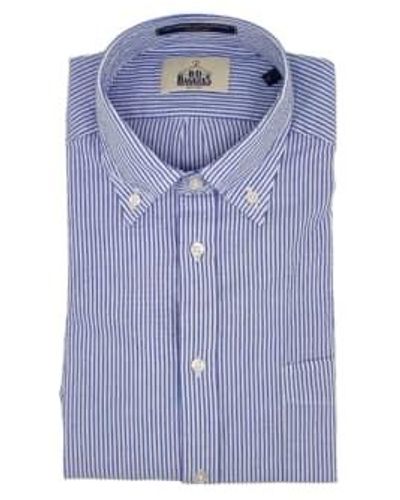 B.D. Baggies Bradford Cotton Stripes Shirt /blue S