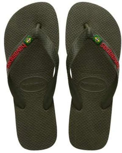 Havaianas Grüne brasil -logo flip flops