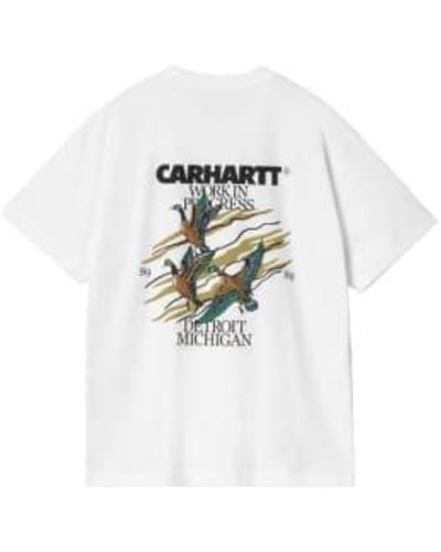 Carhartt Camiseta ss ducks - Blanco