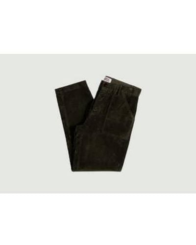 Cuisse De Grenouille Fatigue Heavy Corduroy Trousers 28 - Black