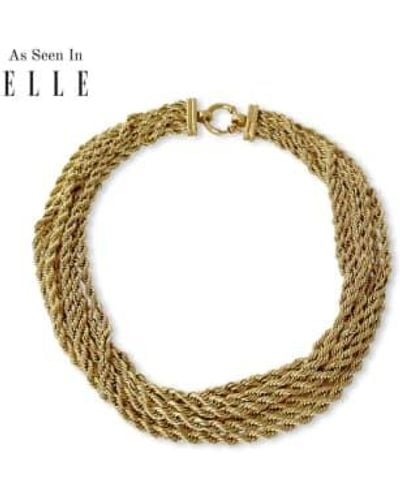 Anisa Sojka Layered Rope Necklace / Os - Metallic