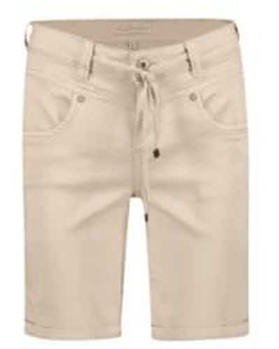 Red Button Trousers Button Trousers Relax Short Sand 40 Off - Neutro