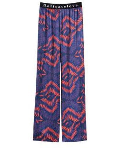 Delicate Love Lali New Feather Pants Xs - Purple