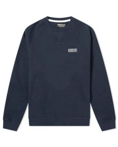 Barbour International Essential Crew Sweatshirt Navy - Blu