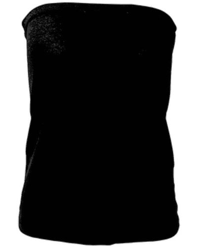 Black Black Colour Tops for Women | Lyst