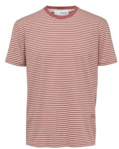 SELECTED Old Striped T-shirt Xl - Pink