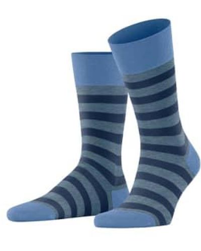 FALKE Bonnie Sensitive Mapped Line Socks 39-42 - Blue