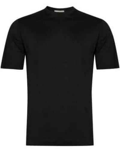 John Smedley T-shirt à manches courtes lorca noires lorca