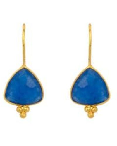 CollardManson Lola Jade Earrings - Blue